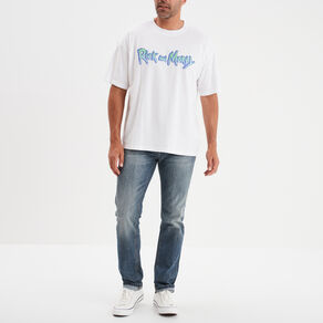 t shirt manches courtes rick et morty blanc homme T-shirt manches courtes Rick et Morty blanc homme