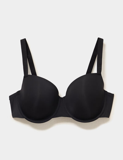 Soutien-gorge corbeille noir femme grande taille