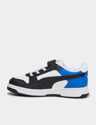 Baskets &agrave; scratchs Puma Rebound Slam bleu electrique gar&ccedil;on