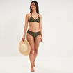 Bas de maillot de bain shorty vert kaki femme