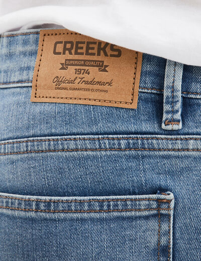 Jeans regular 5 poches denim double stone homme