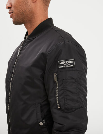 Blouson bomber déperlant Liberto noir homme