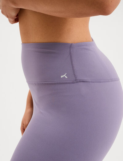 Legging de sport gainant taille haute violet femme