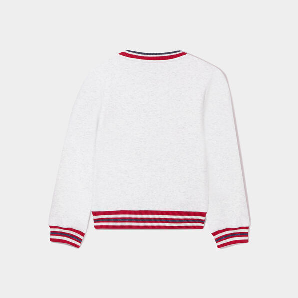Pull droit manches longues Harry Potter gris fille