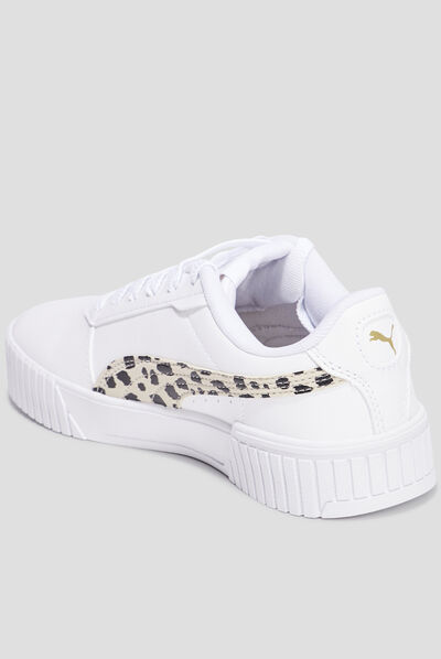 Tennis basses à lacets Puma Carina 2.0 blanc fille