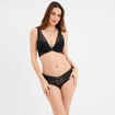 Soutien-gorge foulard dentelle noir femme