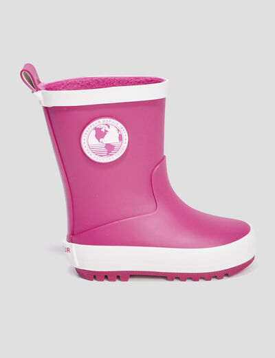 Bottes de pluie Trappeur rose bébé fille