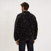 Veste effet sherpa zipp&eacute;e 3 poches noir homme