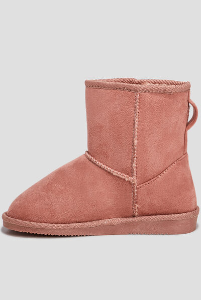 Bottines fourrées Creeks rose fille