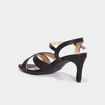 Sandales à talons 7 cm noir femme