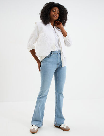 Jeans flare 5 poches Creeks denim double stone femme