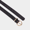 Ceinture effet suédine noir femme