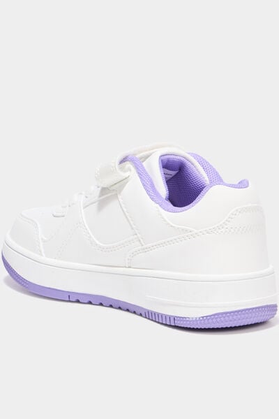 Baskets &agrave; scratchs Champion RD18 LOW violet fille
