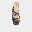 Mules à talons multibrides Mosquitos noir femme