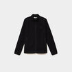 Gilet polaire zipp&eacute; manches longues noir femme