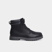 Bottines &agrave; bout rond lacets noir homme