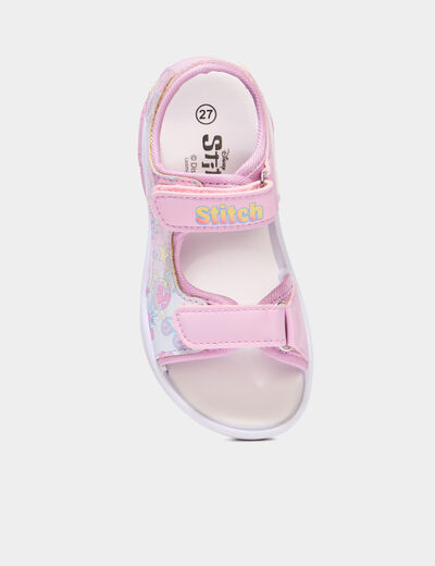 Sandales semelles lumineuses Stitch bleu fille