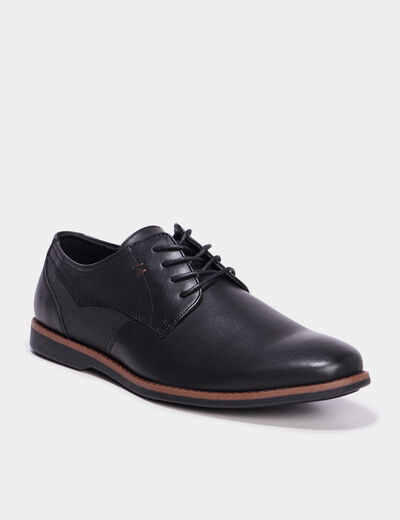 Derbies à lacets noir homme