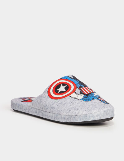 Chaussons mules Marvel Captain America multicolore homme