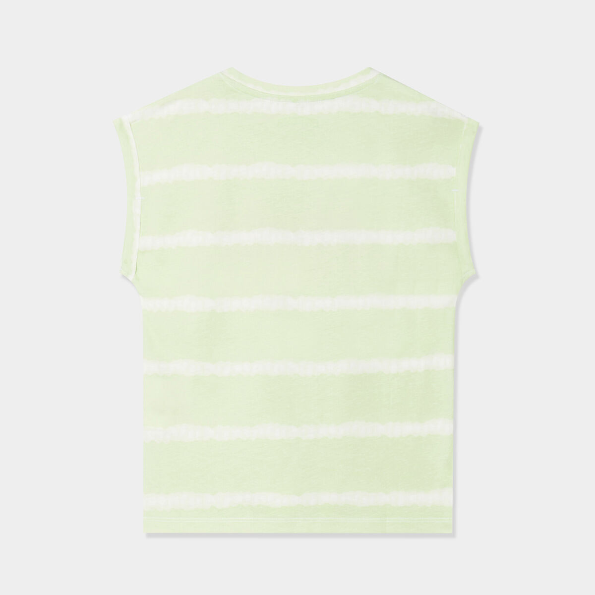 T-shirt col rond manches courtes Creeks vert anis fille