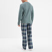 Ensemble pyjama manches longues 2 pièces vert homme