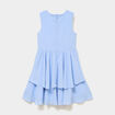 Robe c&eacute;r&eacute;monie &agrave; volants sans manches bleu ciel fille