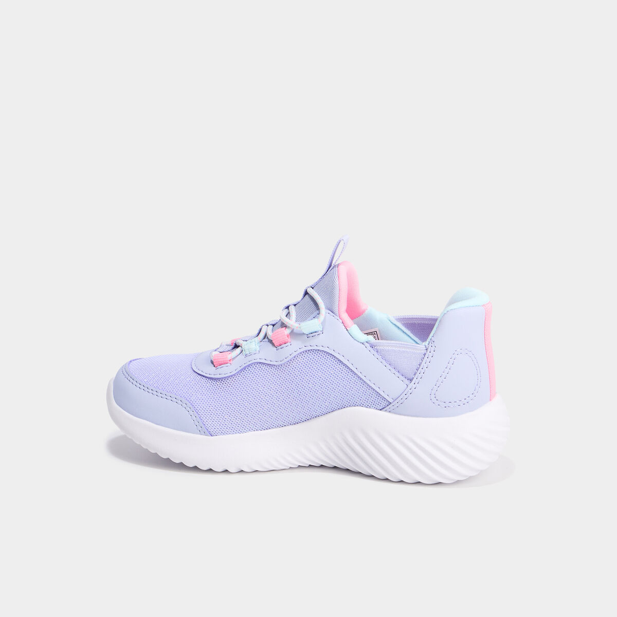 Baskets running à lacets élastiqués violet fille