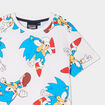 Ensemble pyjama short coton Sonic blanc gar&ccedil;on