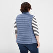 Doudoune légère droite déperlante bleu gris femme grande taille
