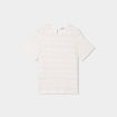 T-shirt effet macramé col rond Creeks blanc femme
