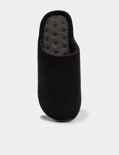 Chaussons mules noir homme