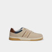 Tennis basses &agrave; lacets Lee Cooper sable homme