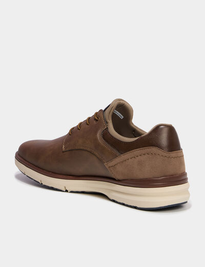Derbies &agrave; lacets marron homme