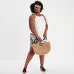 Débardeur dentelle encolure américaine blanc femme grande taille