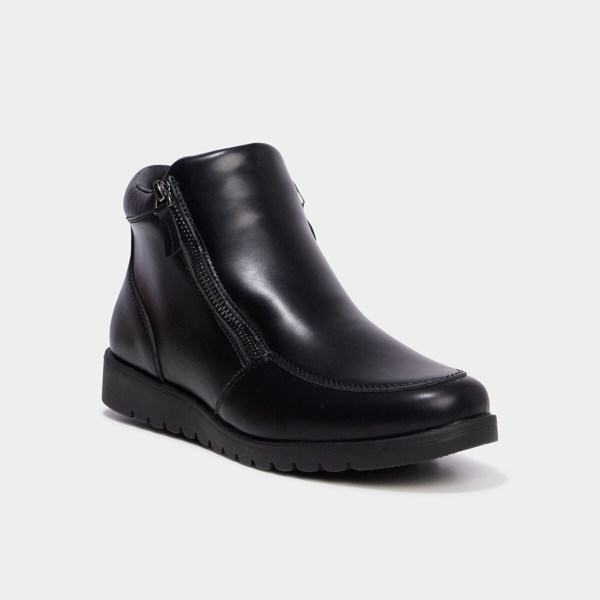Boots zipp&eacute;es noir femme