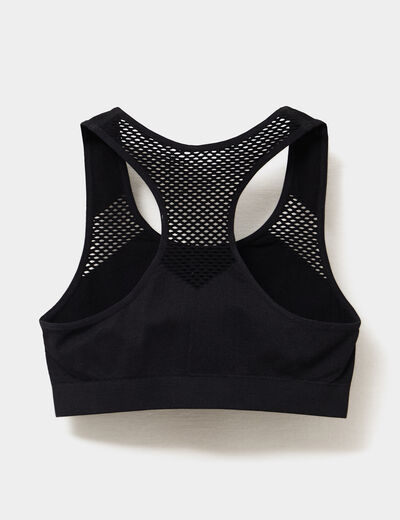 Brassière dos nageur noir fille