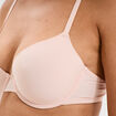 Soutien-gorge corbeille padd&eacute; microfibre rose clair femme