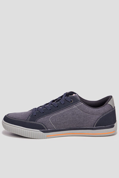 Tennis à lacets Trappeur bleu marine homme