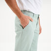 Pantalon chino droit stretch vert pastel homme