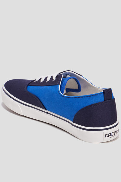 Tennis en toile à lacets Creeks bleu homme