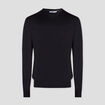 Pull jersey avec col en V noir homme