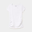 T-shirt grossesse manches courtes coton blanc femme maternit&eacute;