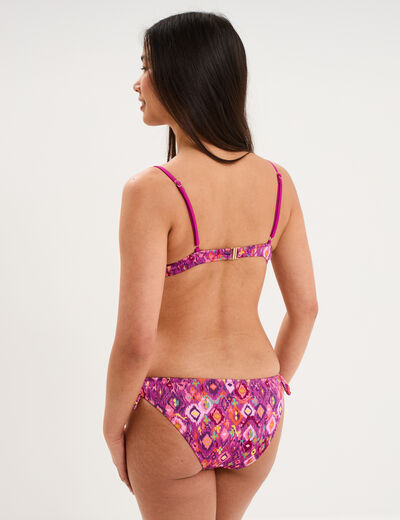 Haut de maillot de bain push up violet femme