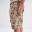 Bermuda cargo coton taupe homme