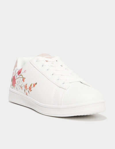 Tennis basses à lacets Creeks blanc femme