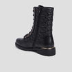 Bottines matelassées noir femme