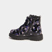 Boots crant&eacute;es &agrave; lacets noir b&eacute;b&eacute; fille
