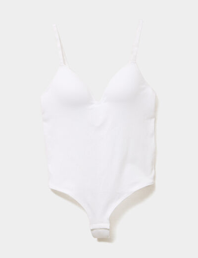 Body string ajustable blanc femme