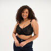 Soutien-gorge embo&icirc;tant dentelle noir femme grande taille