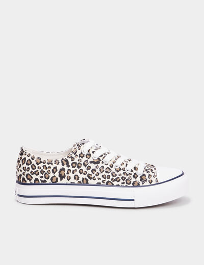 Tennis en toile à lacets Creeks marron femme